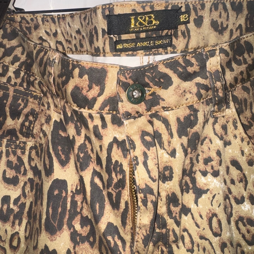 L&B Wild Leopard Print Trousers - Picture 2 of 9